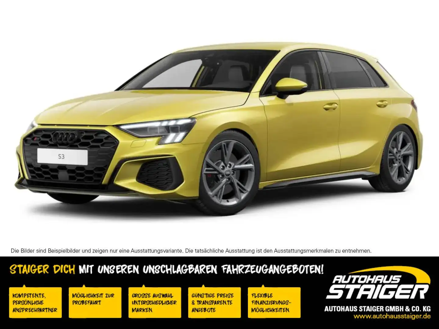 Audi S3 Sportback 50TFSI quattro+Sofort Verfügbar+ Żółty - 1