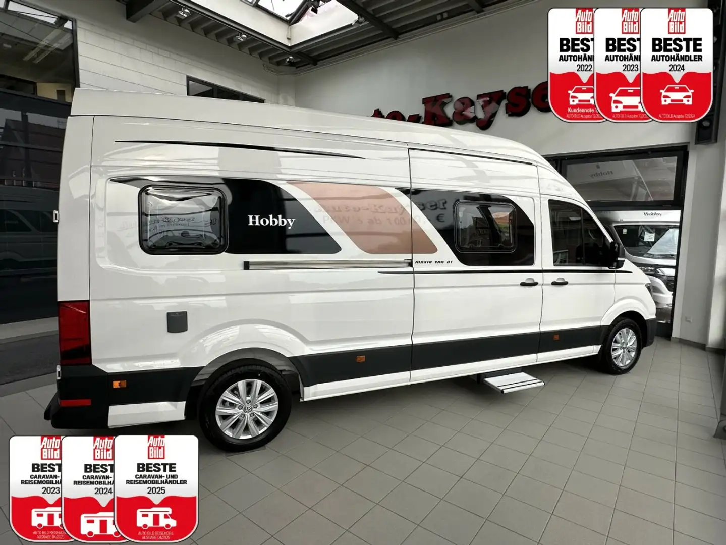 Hobby Maxia DT 680 Automatik UNBENUTZT +AHK+Markise+Assi Weiß - 1