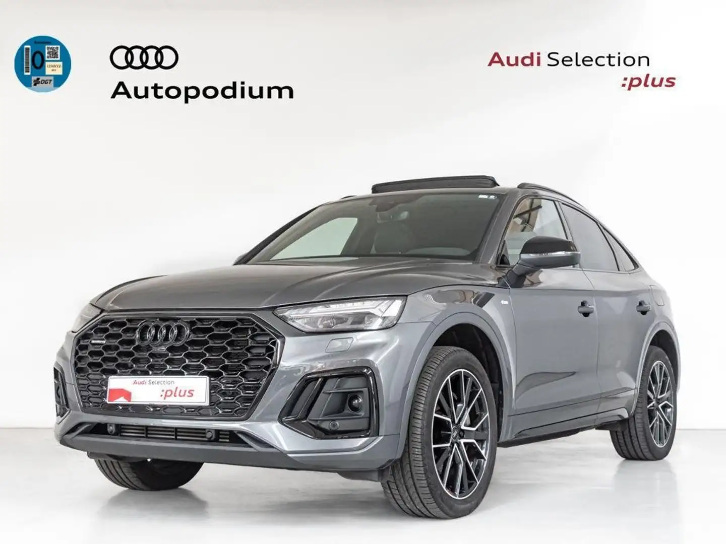 Audi Q5 Sportback 50 TFSIe Black line quattro-ultra S tron Gris - 1