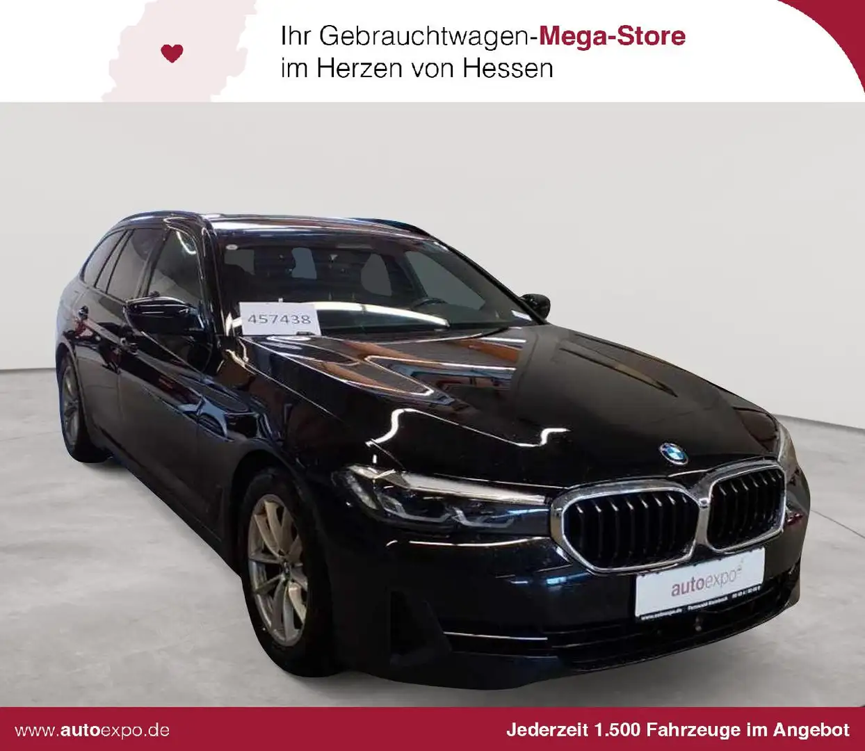 BMW 520 520d Touring Aut. Navi Leder AHK SHZ Schwarz - 1