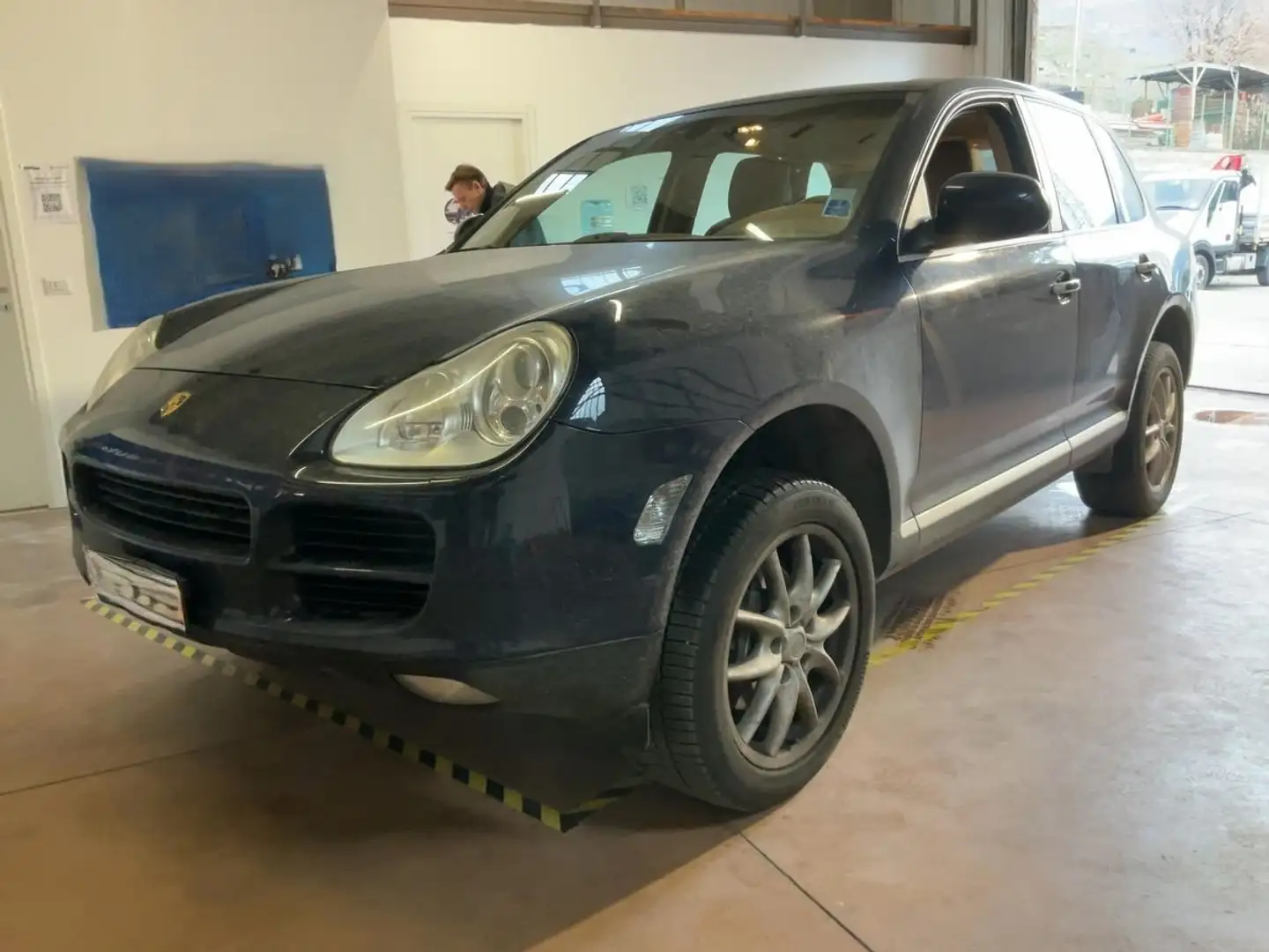 Porsche Cayenne Cayenne 3.2 ASI ITALIANA PASM LIBRO SERVICE PELLE Bleu - 1