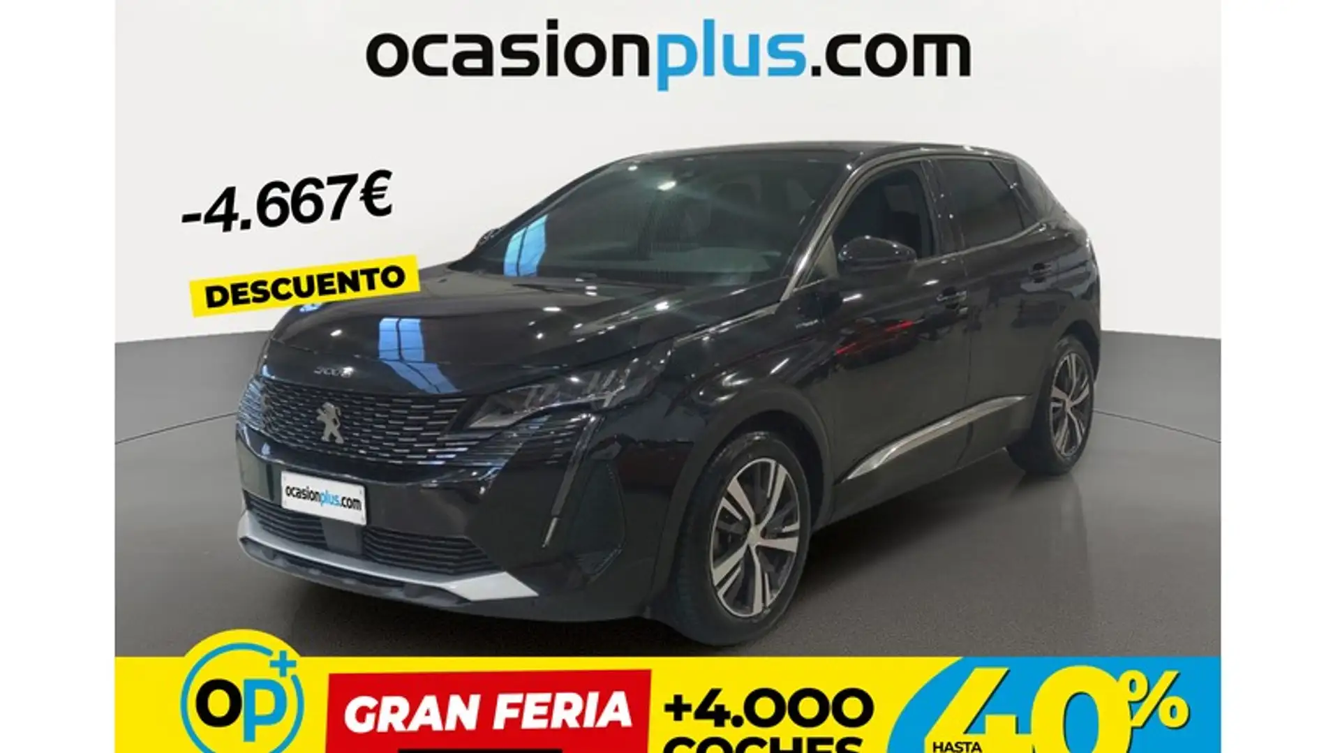 Peugeot 3008 HYB PHEV 300 Allure Pack AWD e-EAT8 Negro - 1