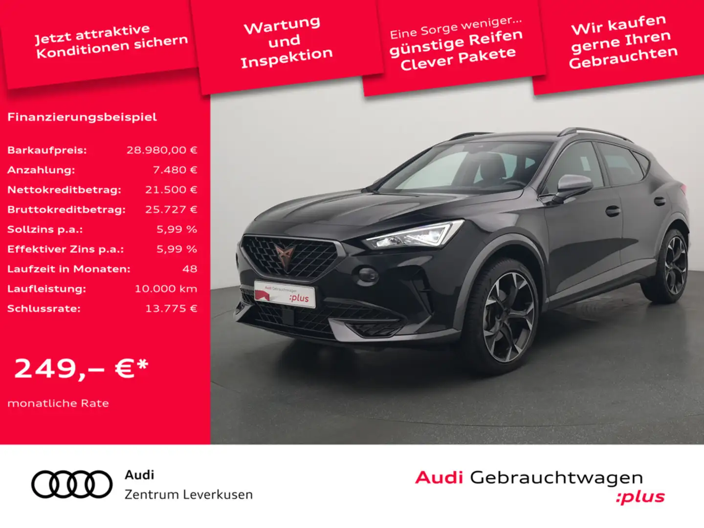 CUPRA Formentor DSG VIRT KAM SHZ PDC PORT NAVI Schwarz - 1