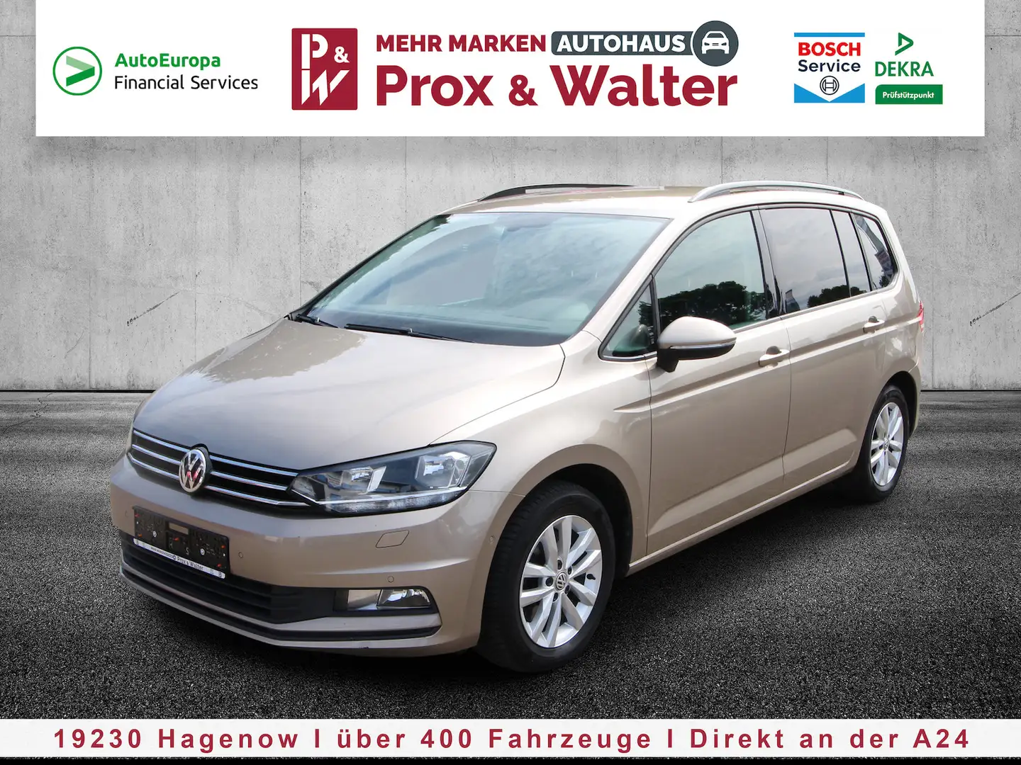 Volkswagen Touran 1.6 TDI BMT 7-DSG Comfortline NAVI+ACC Beige - 2