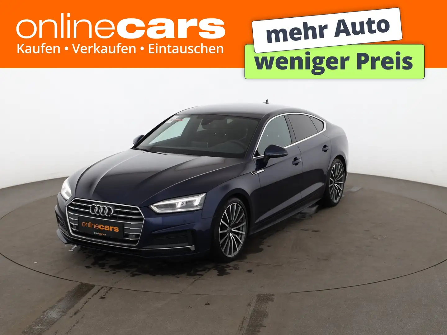 Audi A5 SB 40 TDI Aut LED LEDER NAVI R-CAM SITZHZG PDC Blau - 1