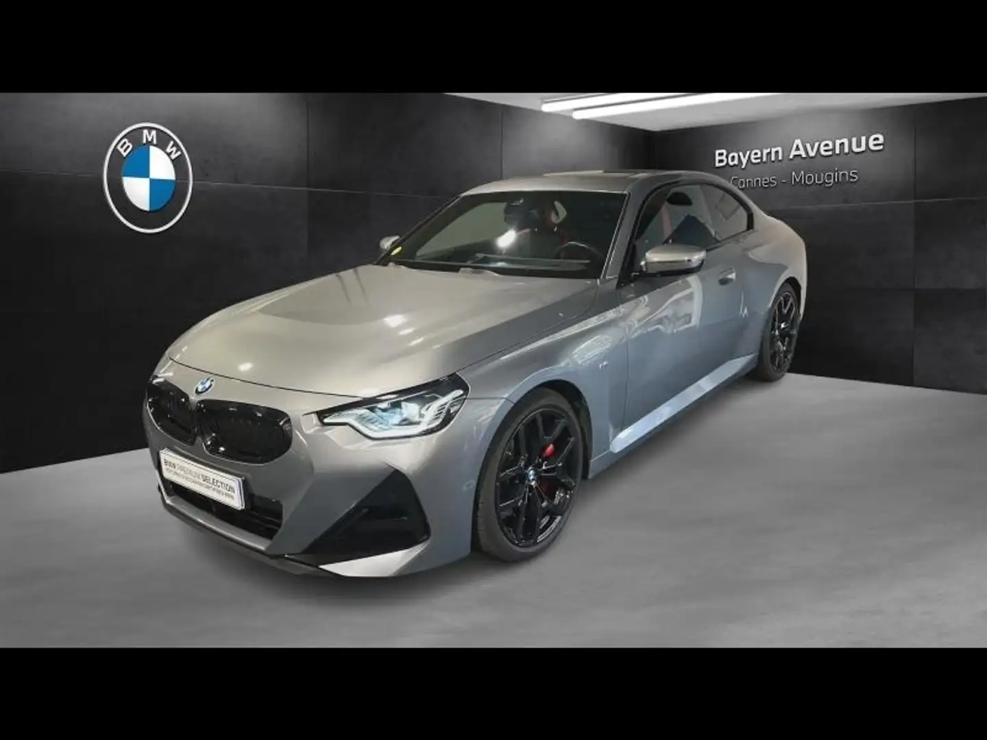 BMW 220 220dA 190ch M Sport Gris - 1
