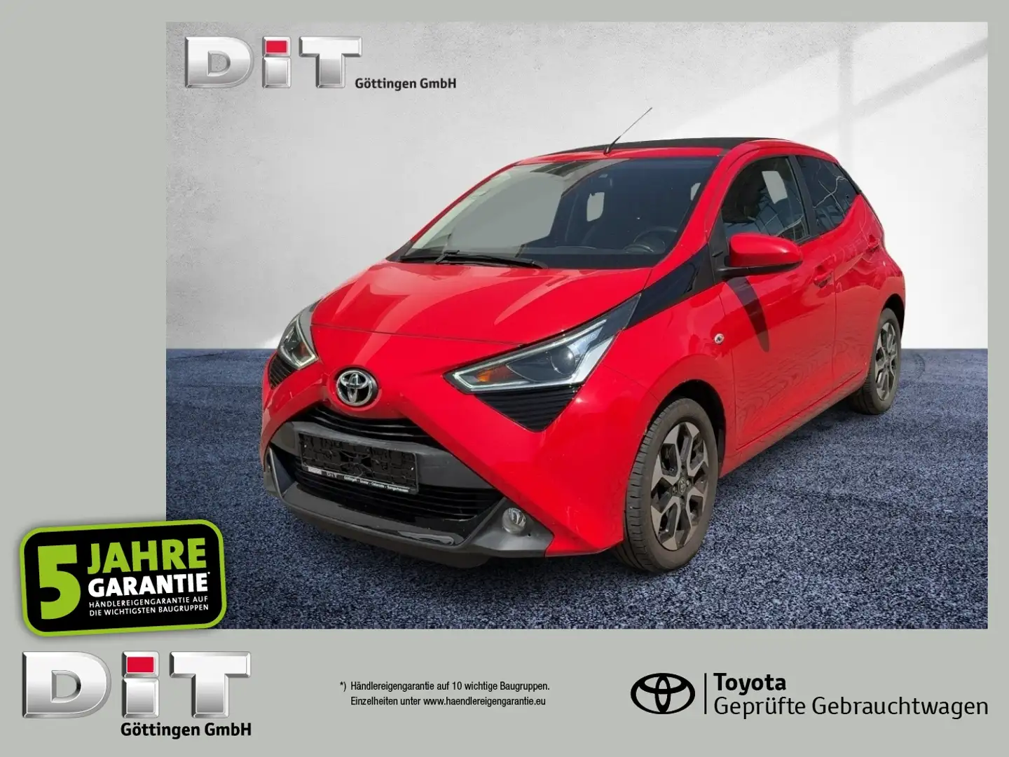Toyota Aygo 1.0 x-sky +FLA SpurH LM KeyLess KAM SD Rot - 1