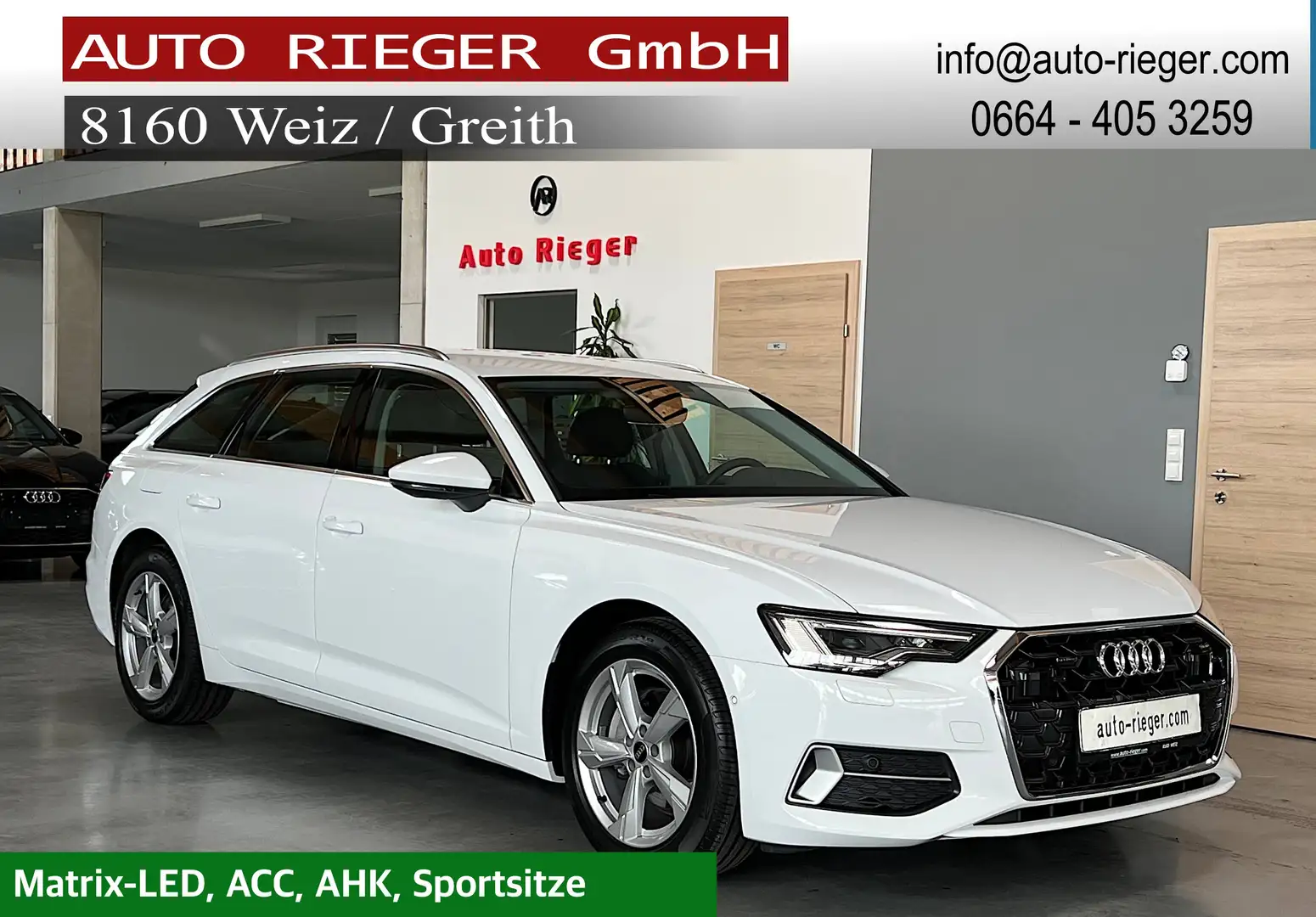 Audi A6 Avant 40 TDI quattro sport ACC AHK Virtual Standhz Weiß - 1