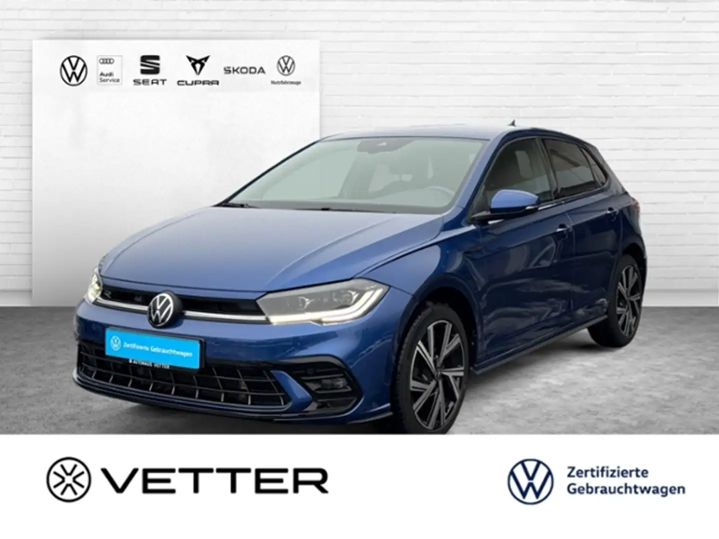 Volkswagen Polo R-Line 1.0 TSI DSG KLIMA LED ALU Blau - 1