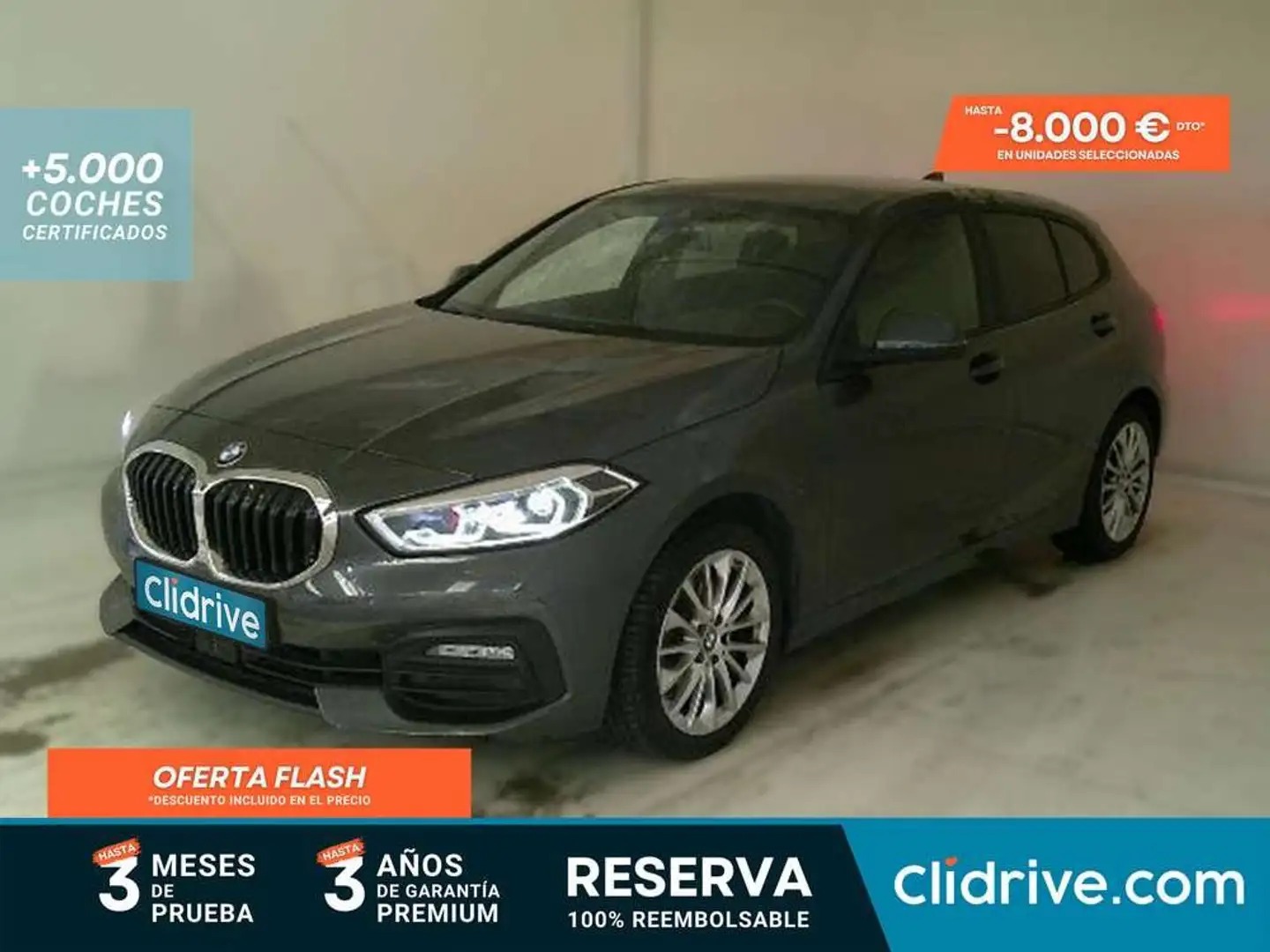BMW 118 118d Gris - 1