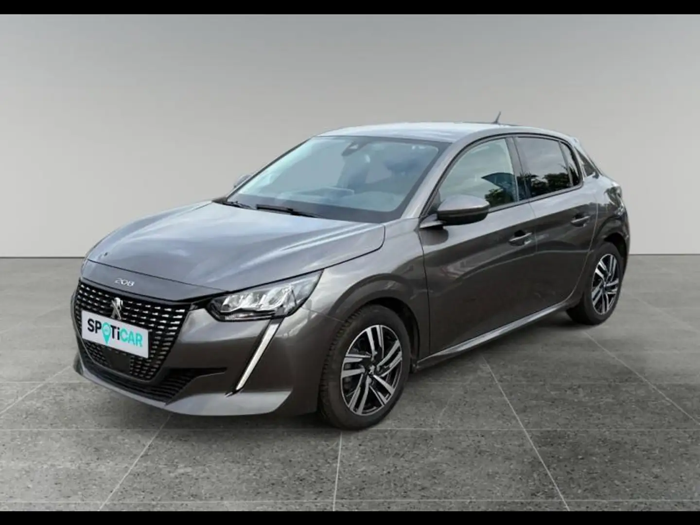 Peugeot 208 1.2 PureTech 100ch S\u0026S Allure Pack Gris - 1
