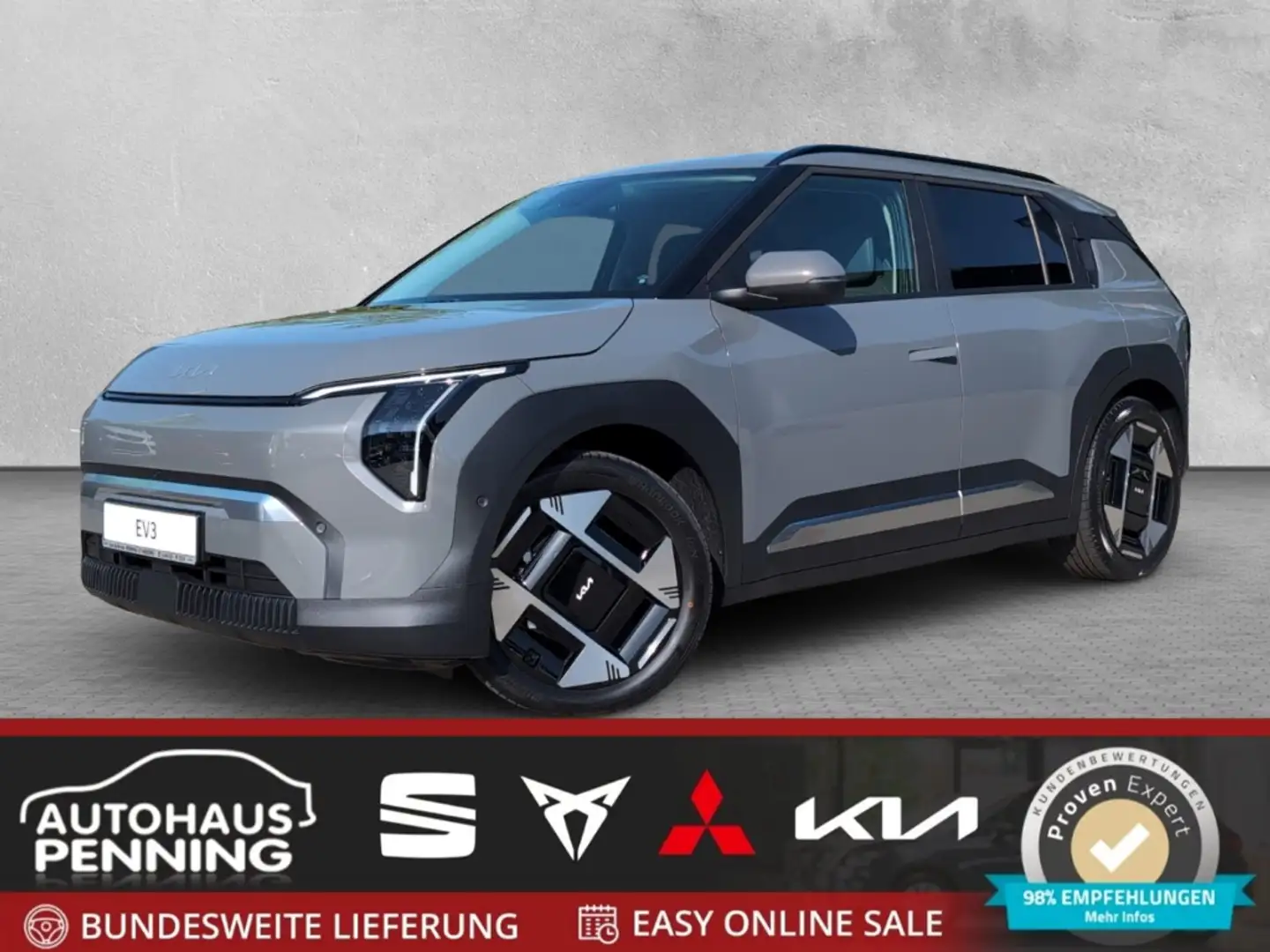 Kia EV3 EARTH / UPE: 50.805,- € / 81 kWh WIC BUS UPG DWP 1 Grau - 1