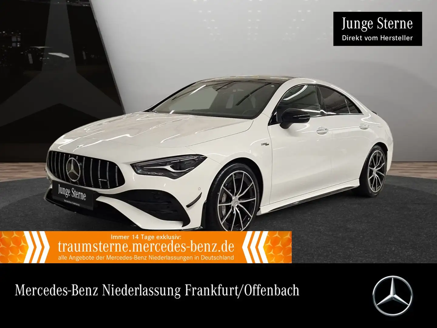 Mercedes-Benz CLA 35 AMG CLA 35 4M AMG+PANO+LED+BURMESTER+KAMERA+TOTW+8G Weiß - 1