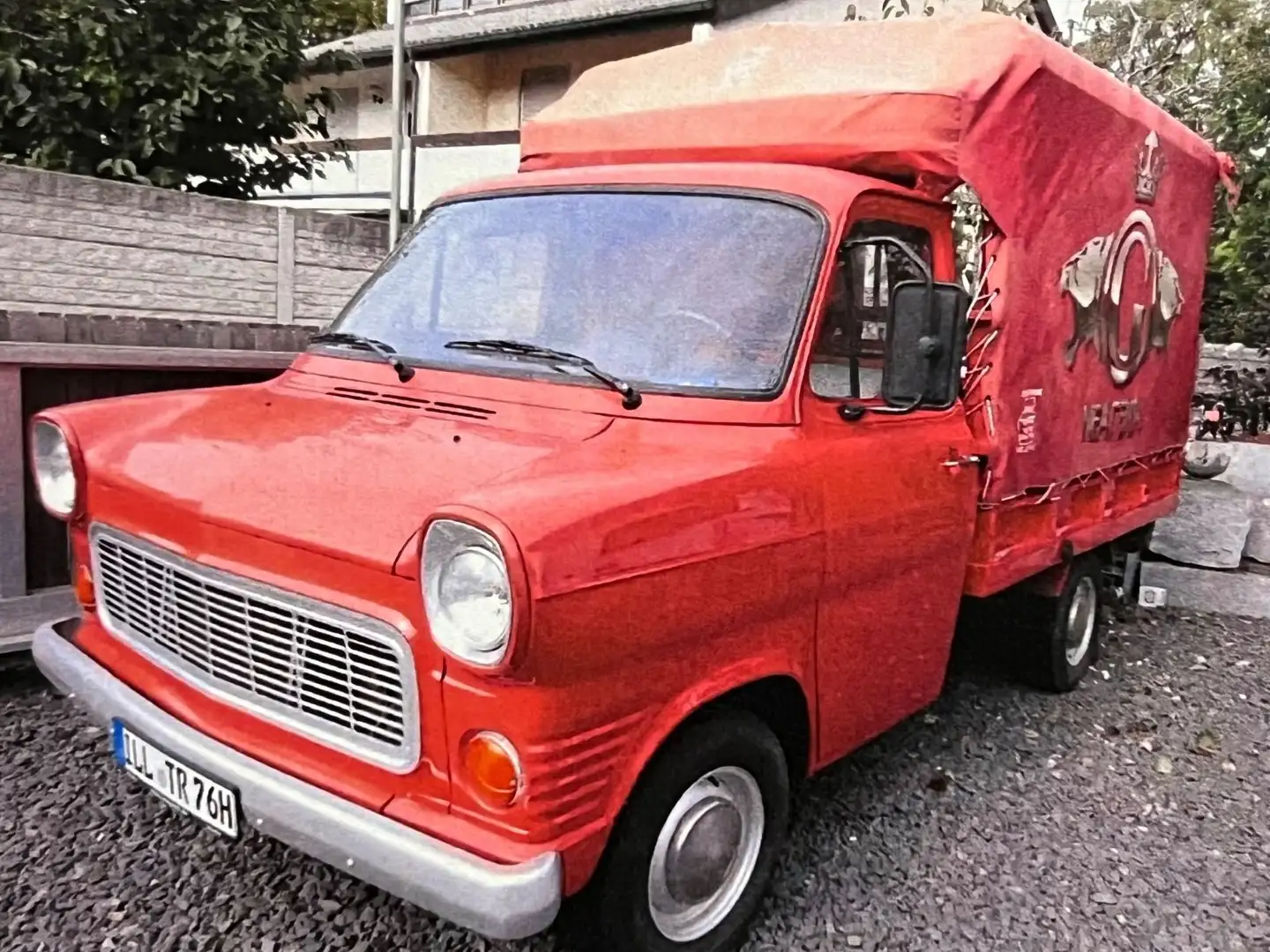 Ford Transit MK1 PRITSCHE PLANE TÜV 10/2026 1.5 44kw Rot - 1