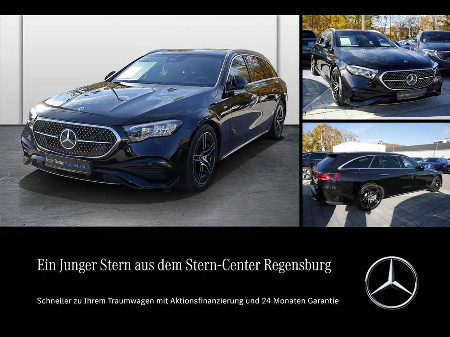 Mercedes-Benz E 300 e T AMG+PANO+AHK+DISTRONIC+KEYLESS-GO+19"+ Schwarz - 1