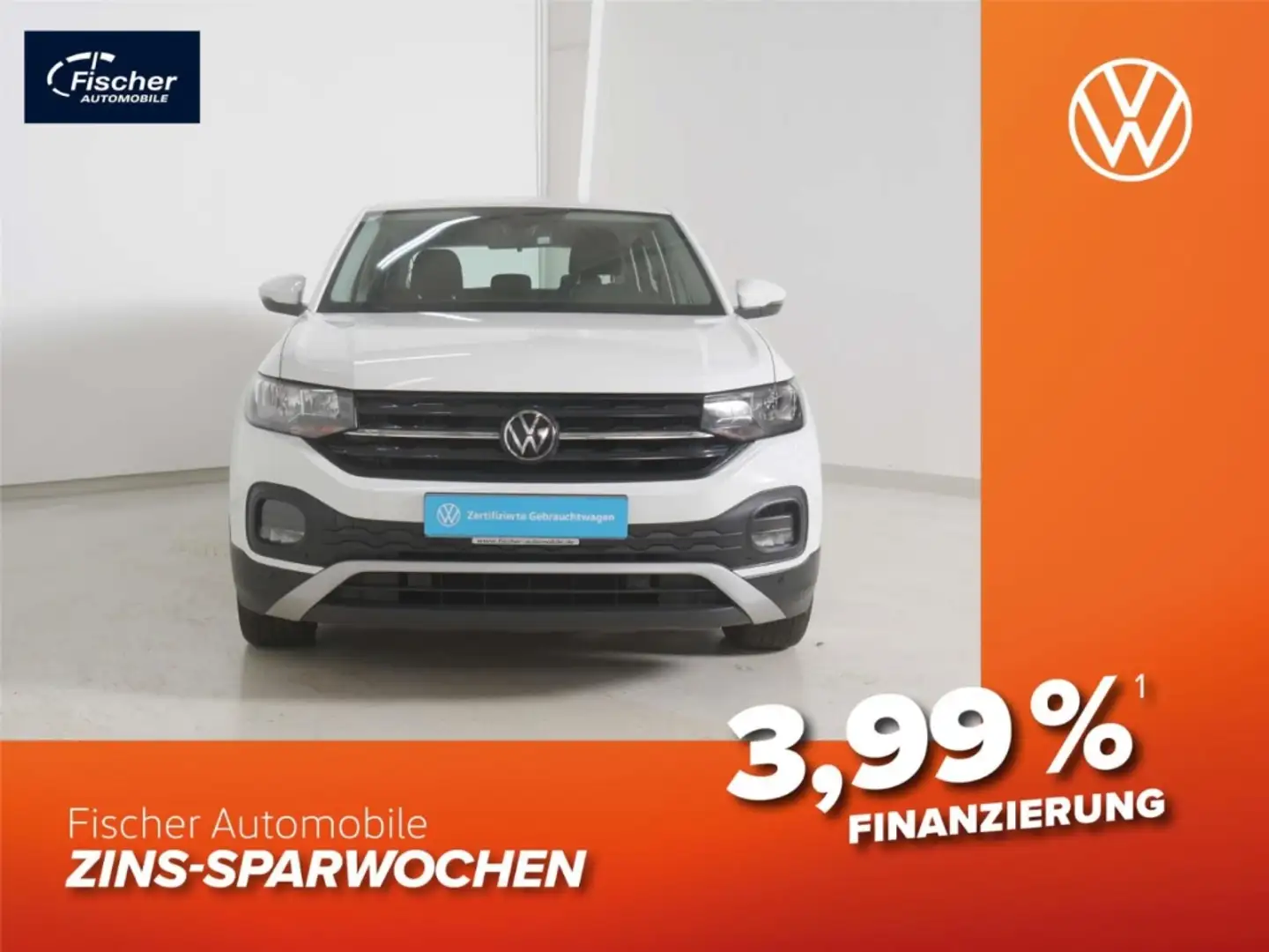 Volkswagen T-Cross 1.0 TSI 5-Gg. PDC/AppConnect/DAB+/Sitzhz Weiß - 1