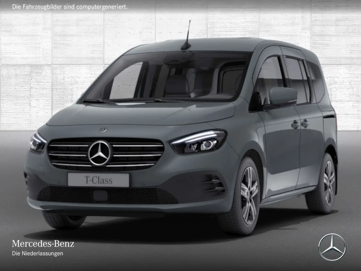 Mercedes-Benz T-Class T 180 d EDITION+PROGRESSIVE+Klimaautom+AHK+Navi Grijs - 2