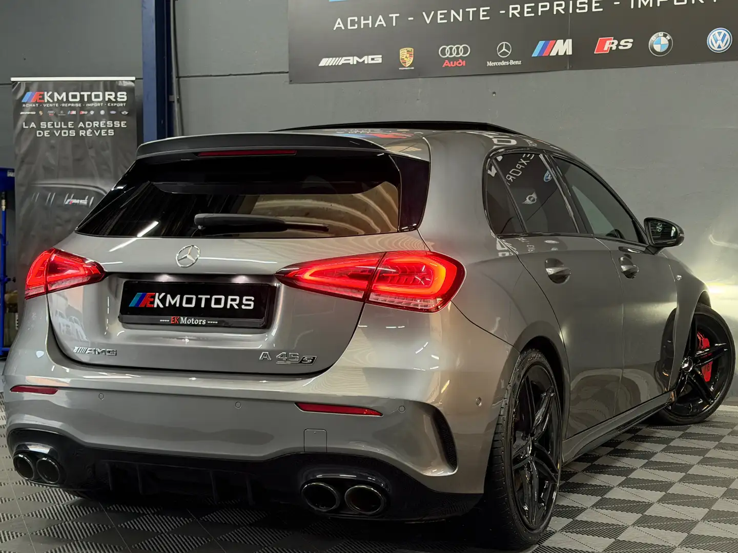 Mercedes-Benz A 45 AMG °PANO°CARBON°IQ LIGHT°CARPASS°NEUF Gris - 2