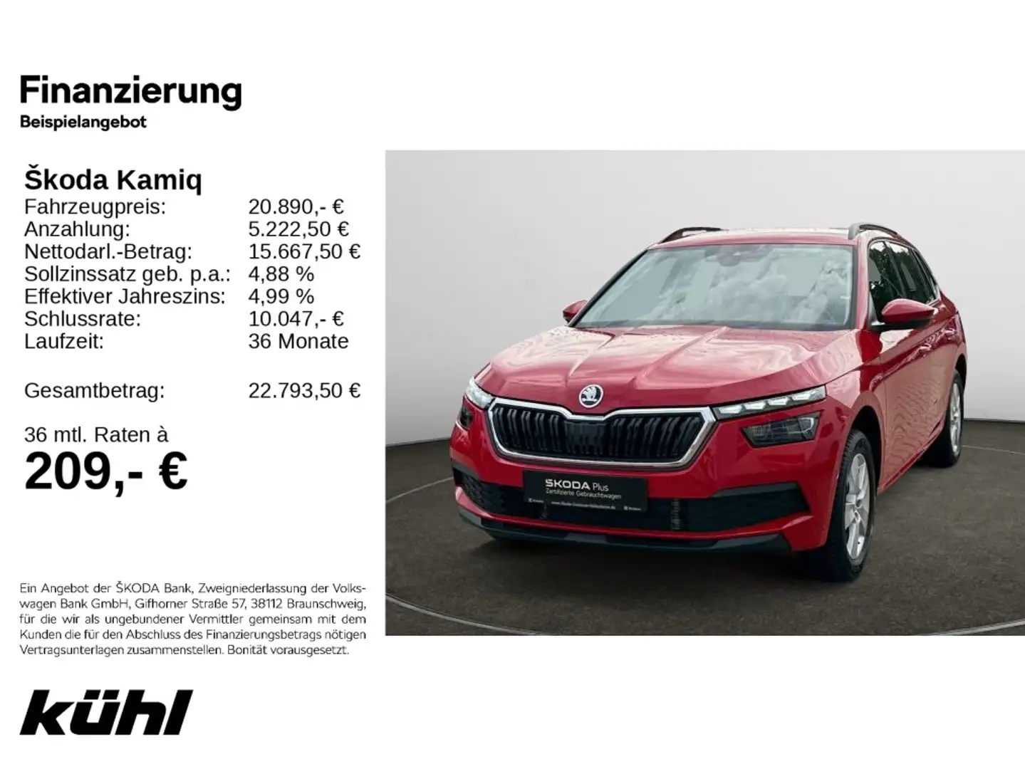 Skoda Kamiq 1.5 TSI Ambition LED,LM16,SHZ., Rot - 1