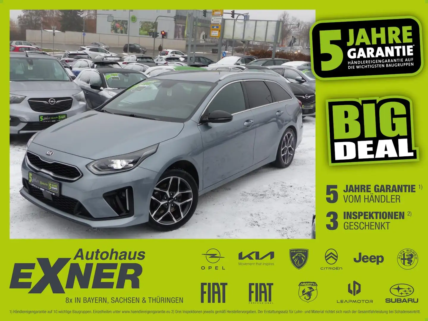 Kia Ceed SW / cee'd SW Ceed Sportswagon 1.4 T-GDI GT LINE AHK+Alcantara Silber - 1