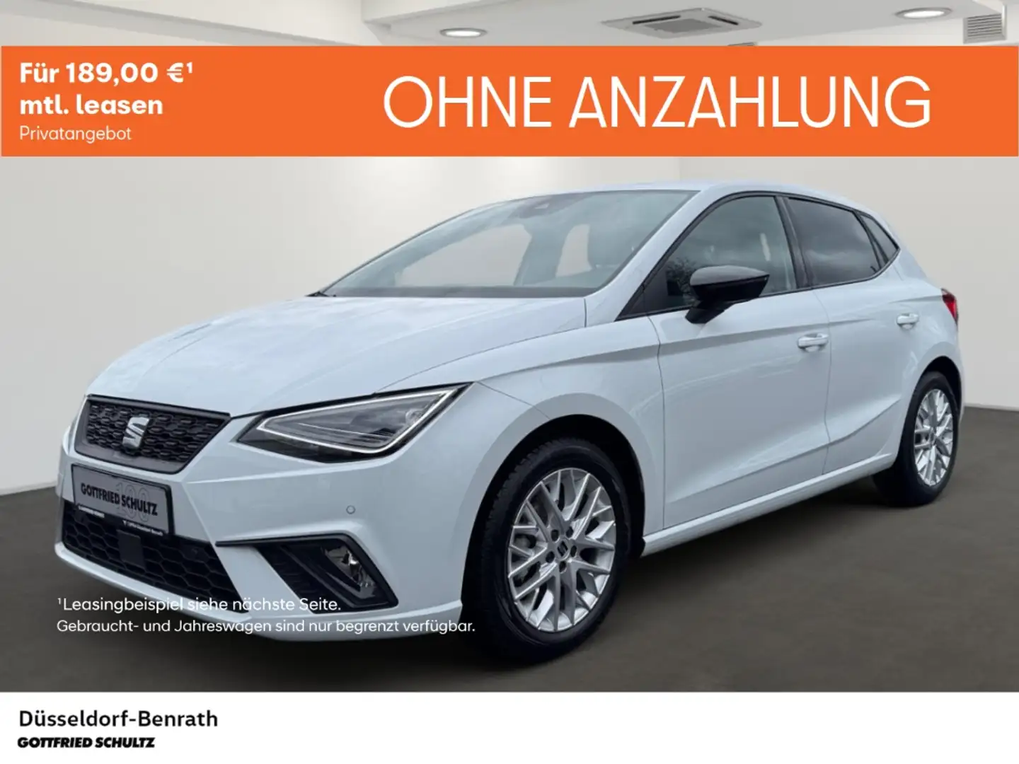SEAT Ibiza FR 1.0 TSI DSG Voll-LED Navi Einparkhilfe Rückfahr Weiß - 1