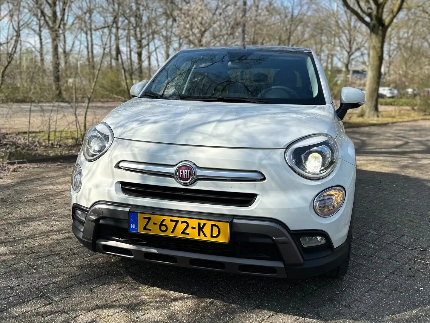 Fiat 500X 500X 1.4 T M-Air Cr.Plus SPORT PANORAMADAK H/LEDER Wit - 2