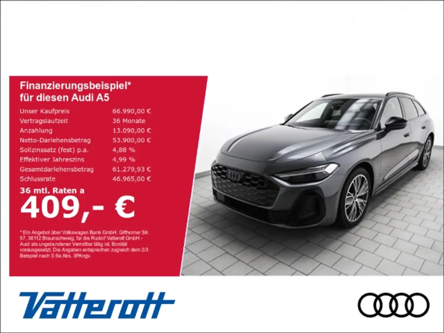 Audi A5 Avant TDI quattro S line Matrix B&O ACC HUD Grau - 1
