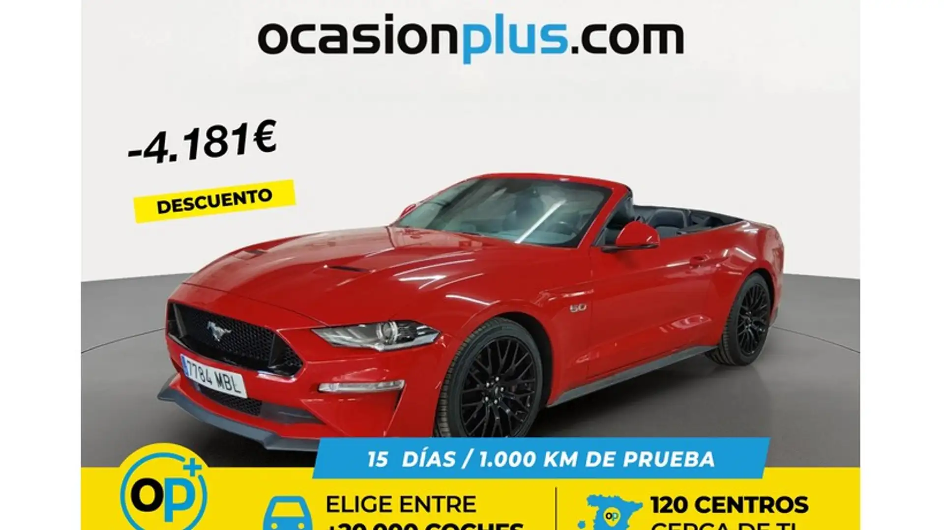 Ford Mustang Convertible 5.0 Ti-VCT GT Aut. Rojo - 1