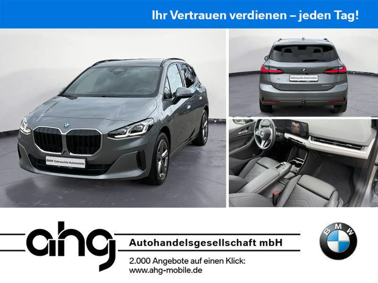 BMW 225 225e xDrive Active Tourer Navi Klima AHK PDC Kam Grau - 1