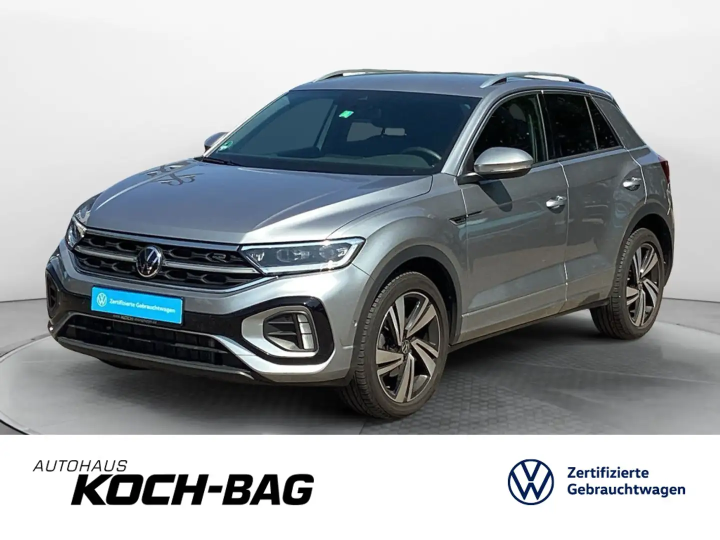 Volkswagen T-Roc 1.5TSI R-Line DSG Navi LED AHK beats Kamer Silber - 1