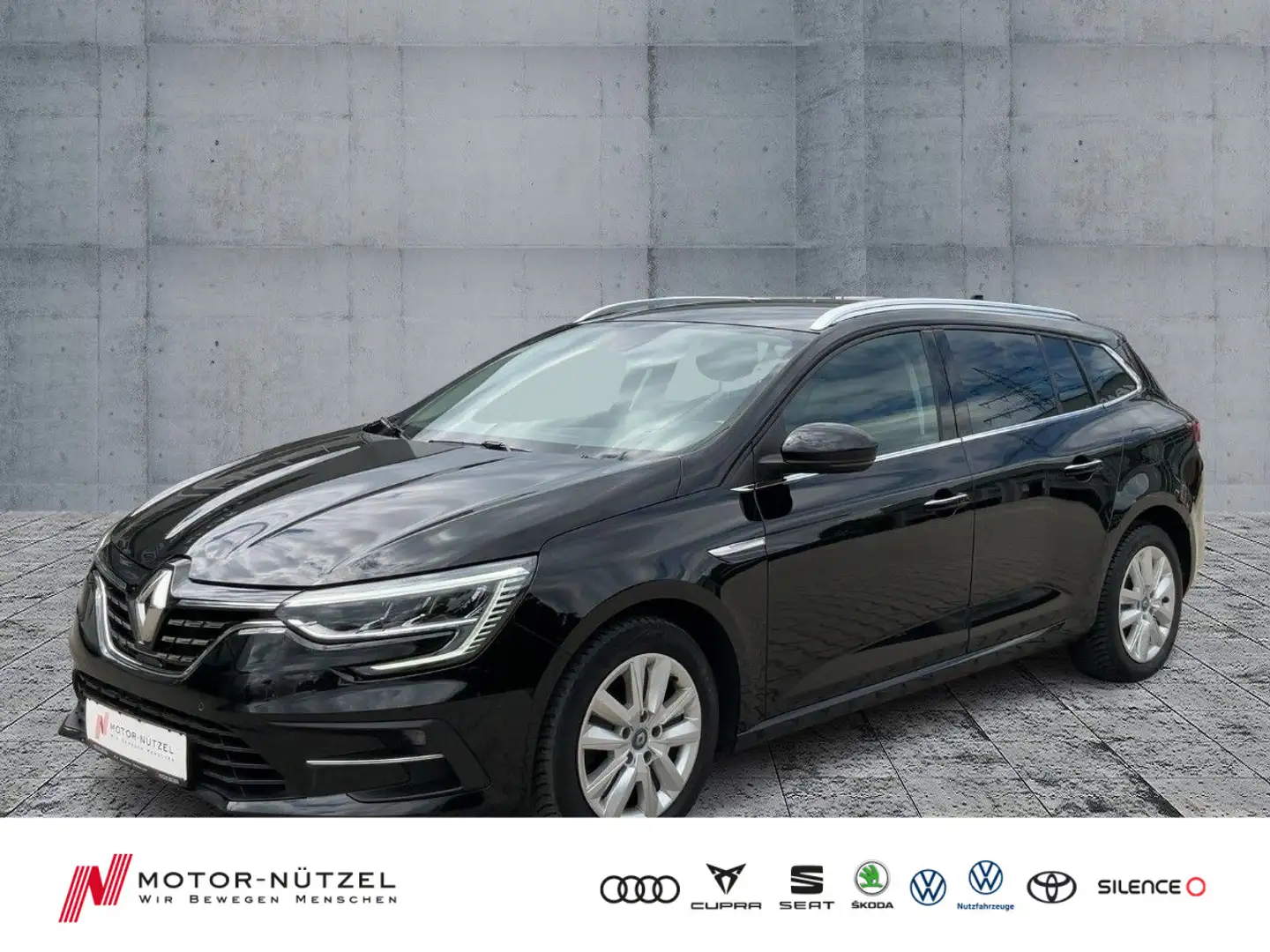 Renault Megane Grandtour 1.6 e-Tech Full-LED+NAV+GRA+SHZ Zwart - 1