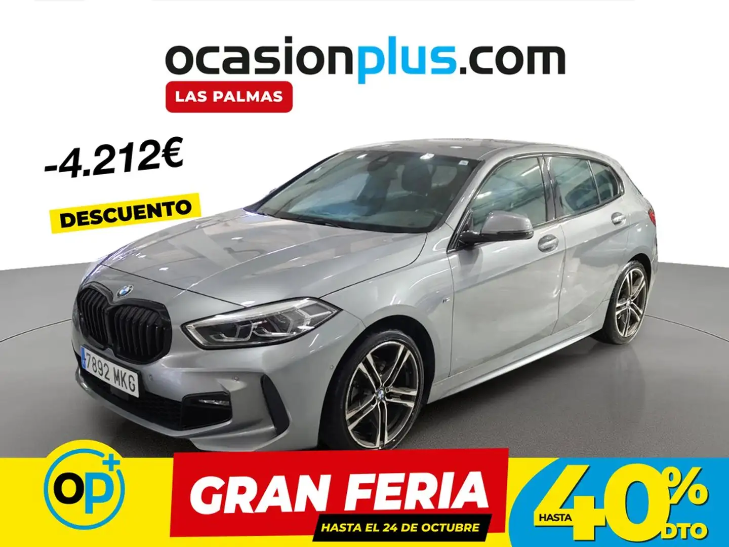 BMW 118 118dA Business Gris - 1