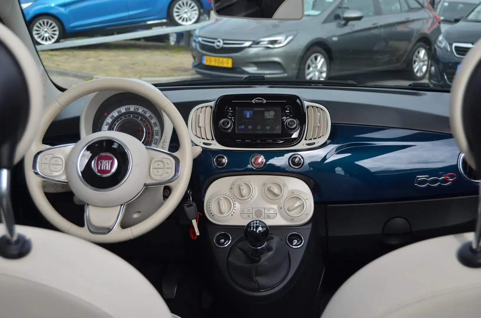 Fiat 500C 0.9 TwinAir Turbo | CABRIO|COLLEZIONE| NAVI|A.CARP Blauw - 2