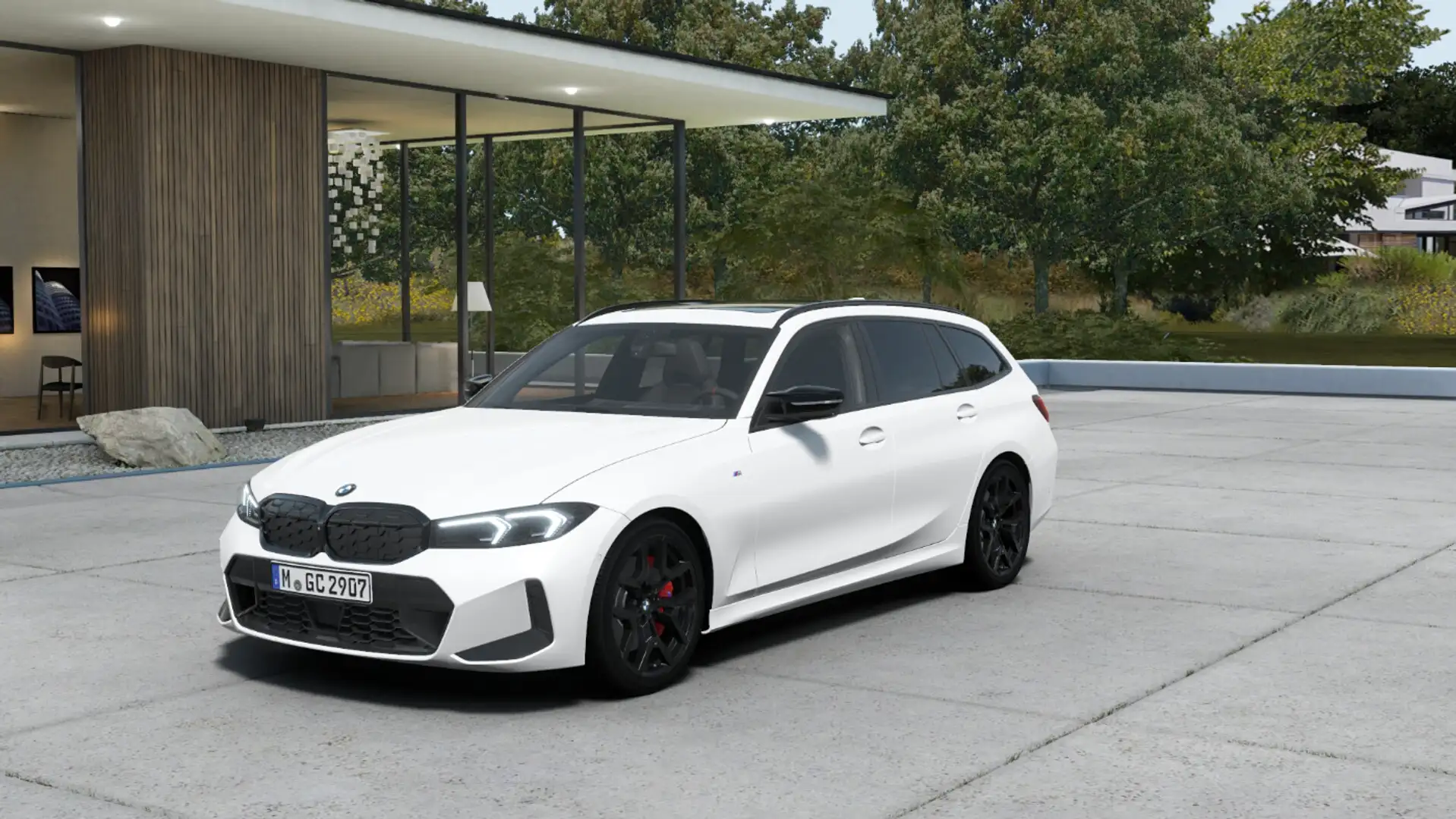 BMW 340 Mi xDrive Touring Weiß - 1