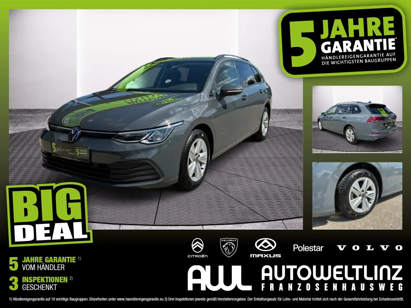 Volkswagen Golf Variant Golf VIII Variant 1.0 TSI Life ACC+LED+Navi+SHZ Grau - 1