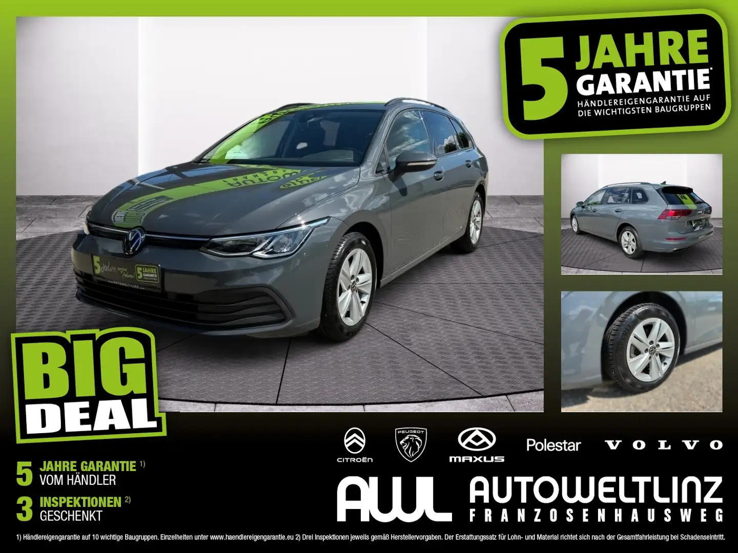 Volkswagen Golf Variant Golf VIII Variant 1.0 TSI Life ACC+LED+Navi+SHZ Grau - 1