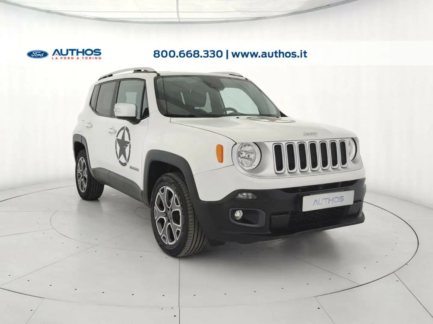 Jeep Renegade 2.0 mjt Limited 4wd 140cv auto Bianco - 2