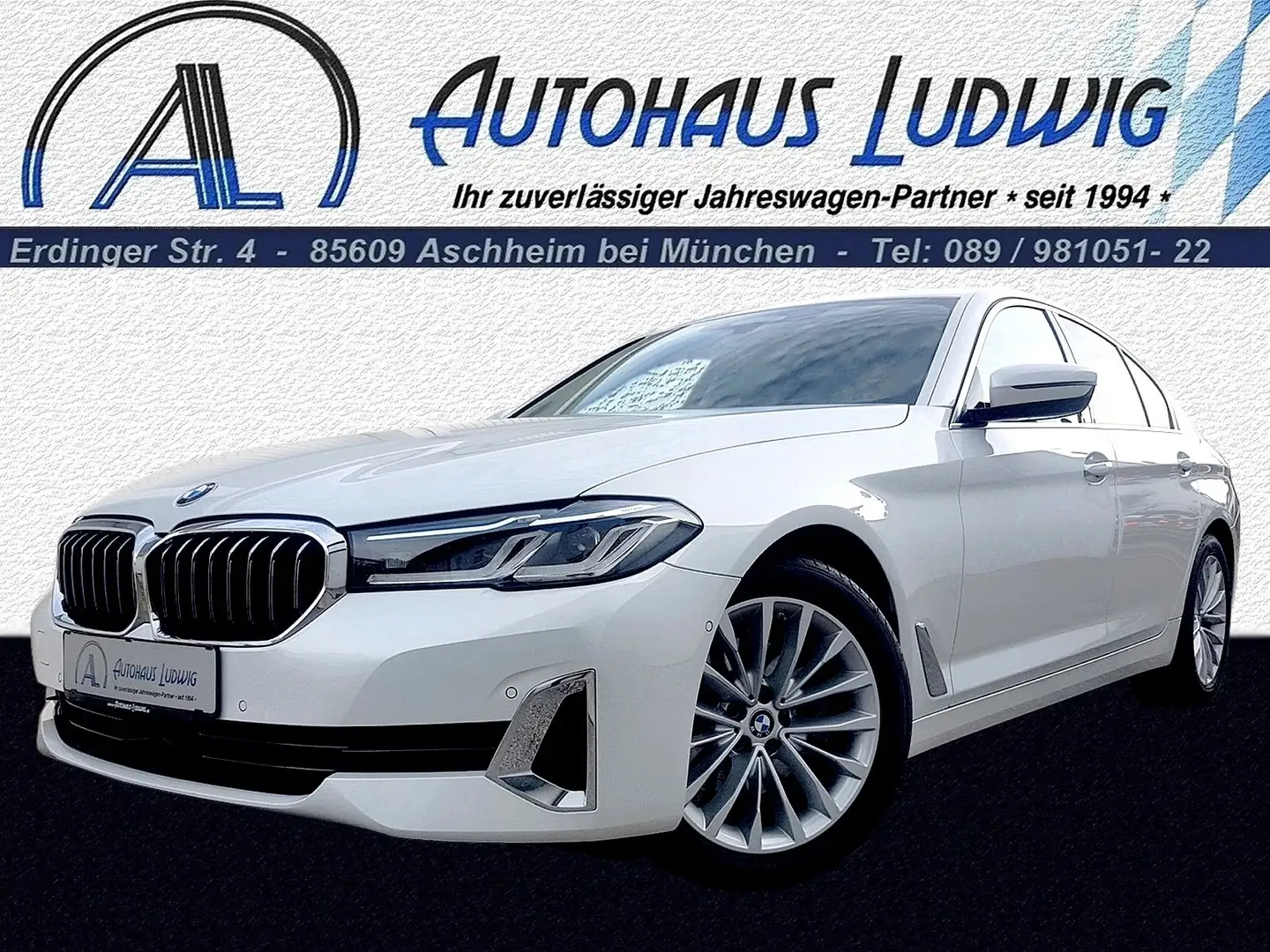 BMW 520 d Lim Sportaut Luxury*Mhd-LCI*HUD*DrivProfessional White - 1