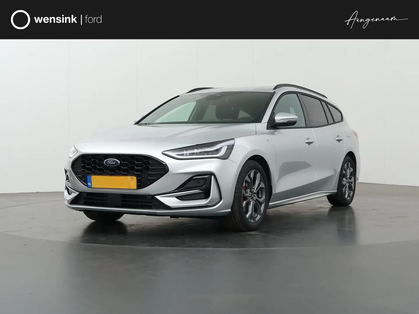 Ford Focus Wagon 1.0 EcoBoost Hybrid ST Line X PRIVATE LEASE Zilver - 1