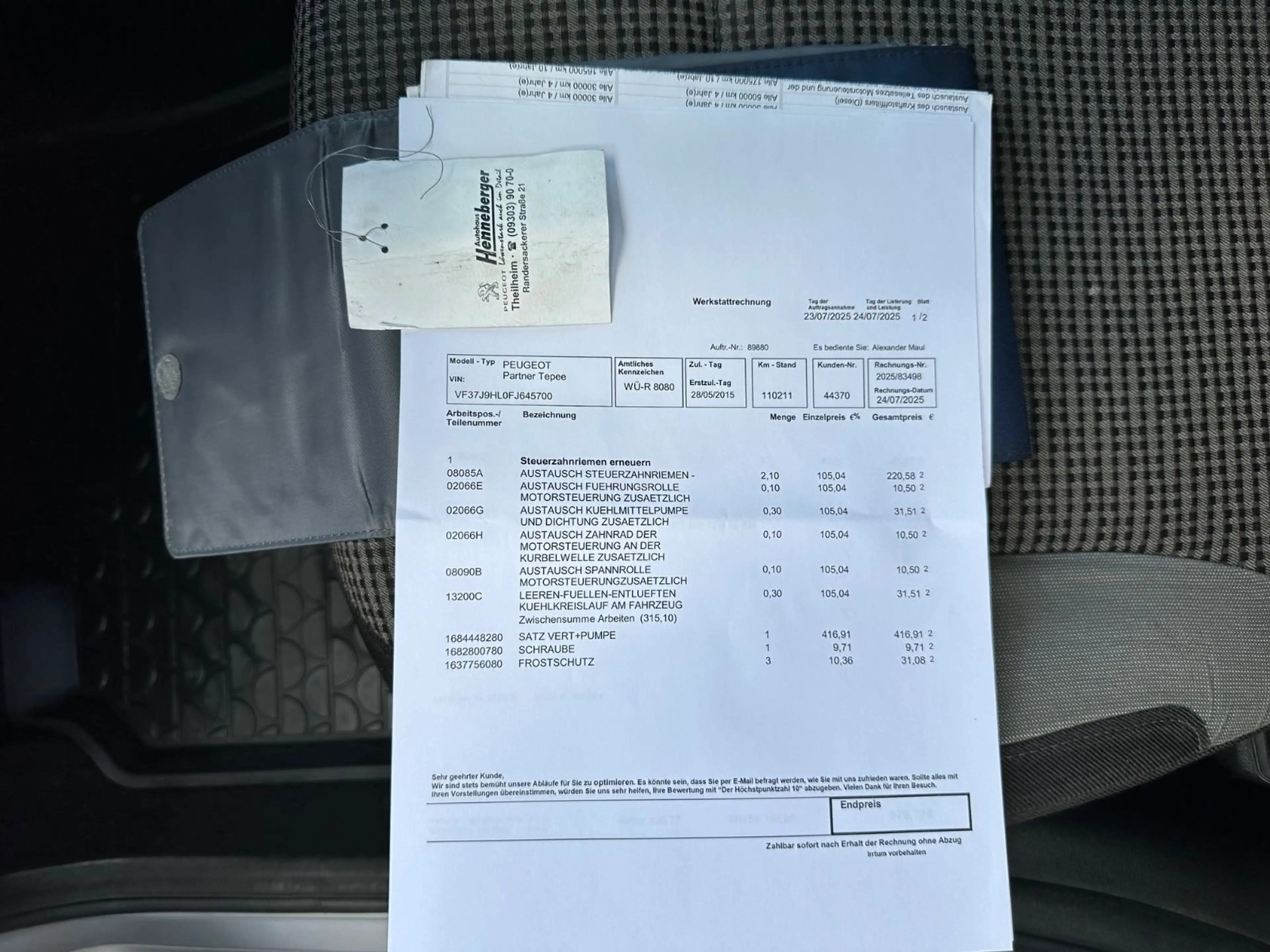 Peugeot Partner Tepee Allure  1.6 HDI Klima AHK Tüv Neu — photo 15