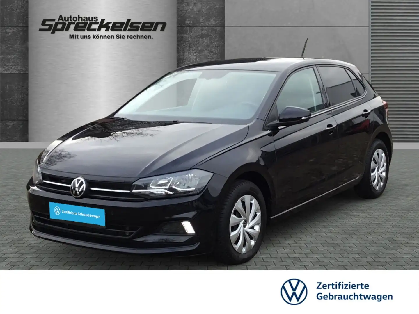 Volkswagen Polo 1.0 TSI Comfortline++Aut.++Klima++Sitzheizung Zwart - 1