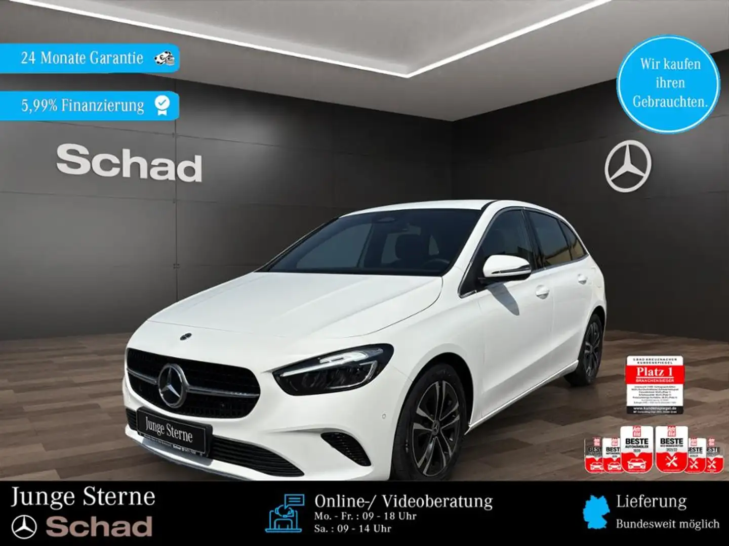 Mercedes-Benz B 180 +PROGRESSIV+AHK+KAMERA+NAVI+EASY-PACK+LED+ Weiß - 1