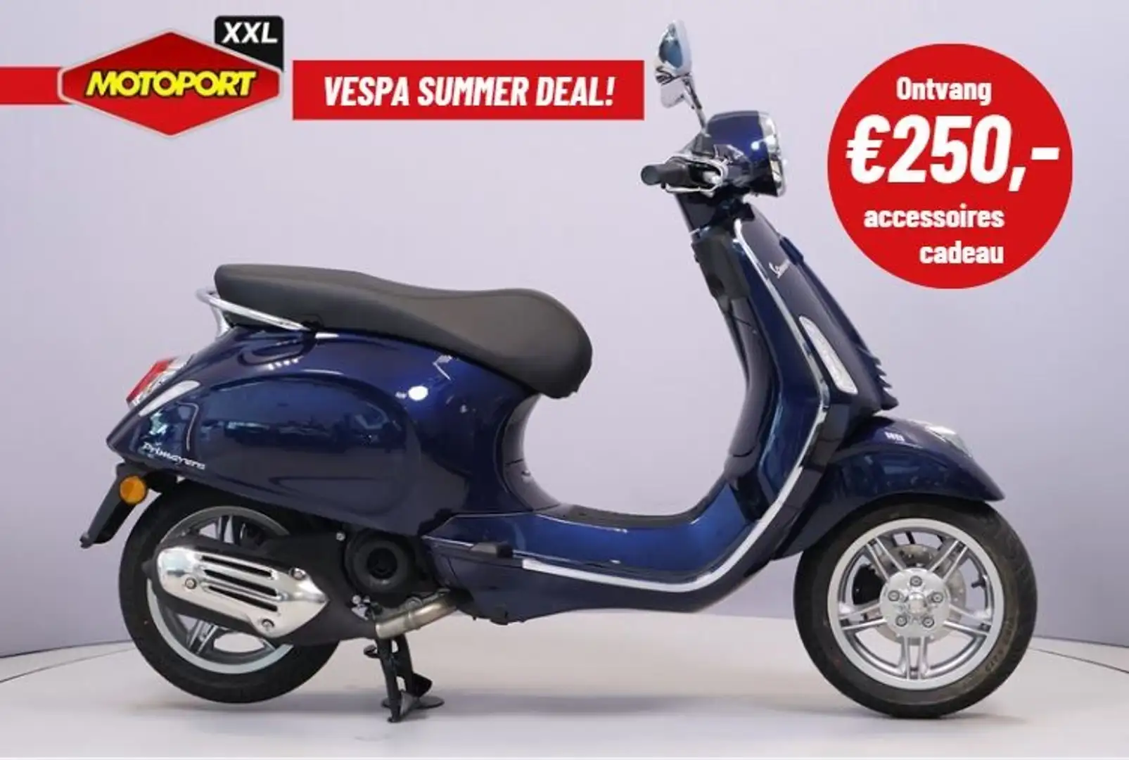 Vespa Primavera 45 KM/H Blauw - 1