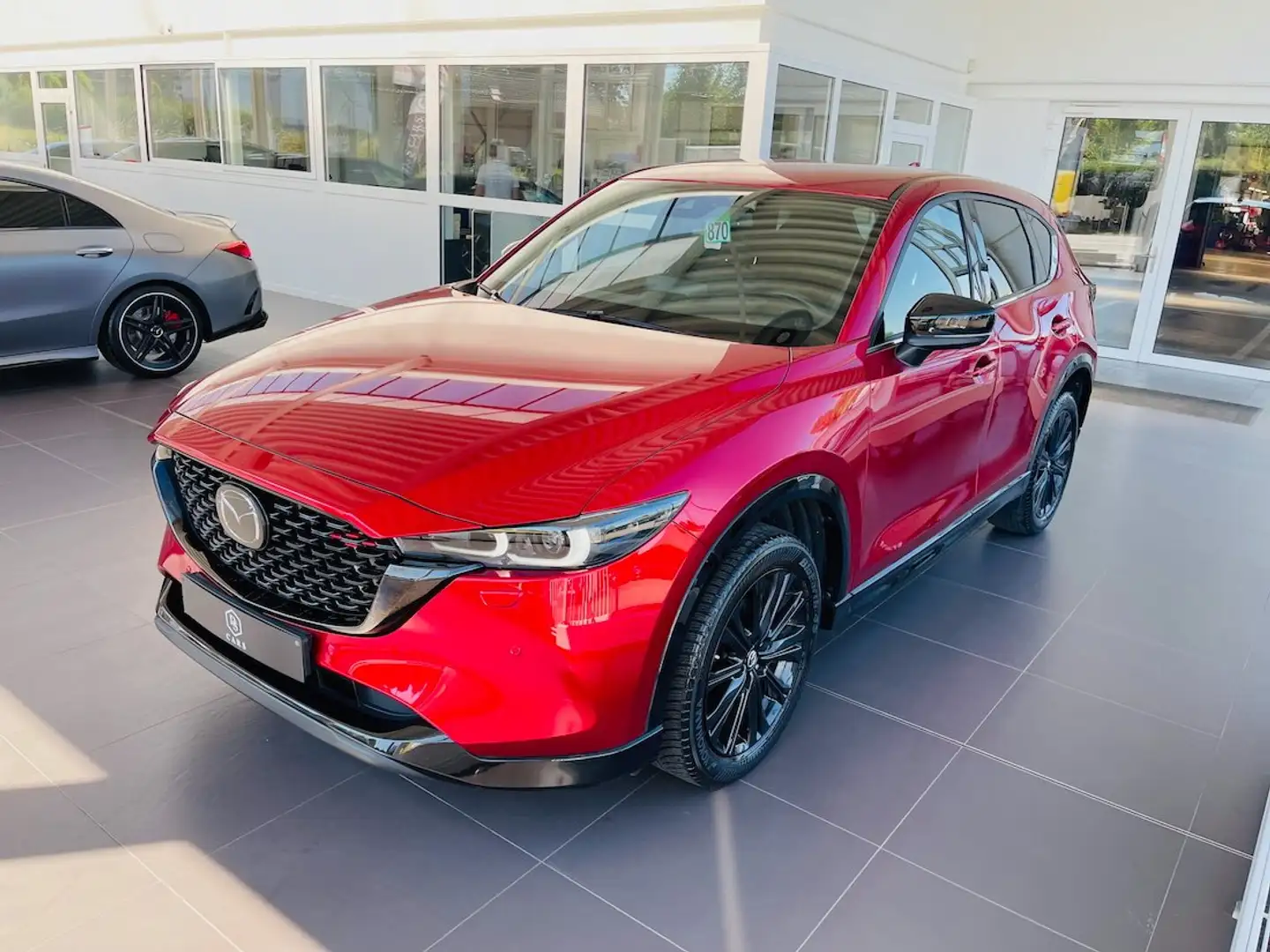 Mazda CX-5 2.2 *** GARANTIE + LED + CUIR + GPS *** Rood - 2