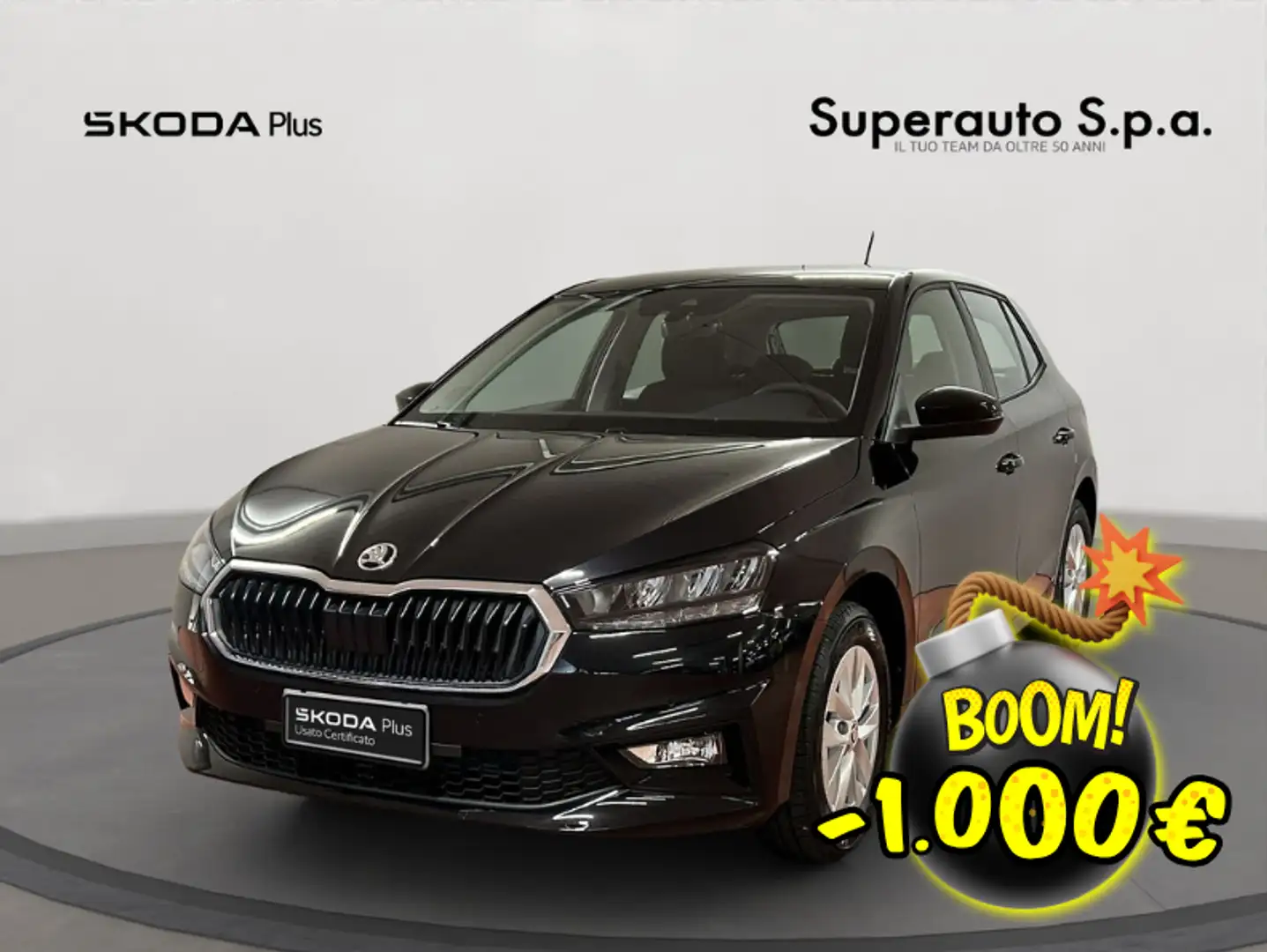 Skoda Fabia 1.0 MPI EVO 80 CV Selection Nero - 1