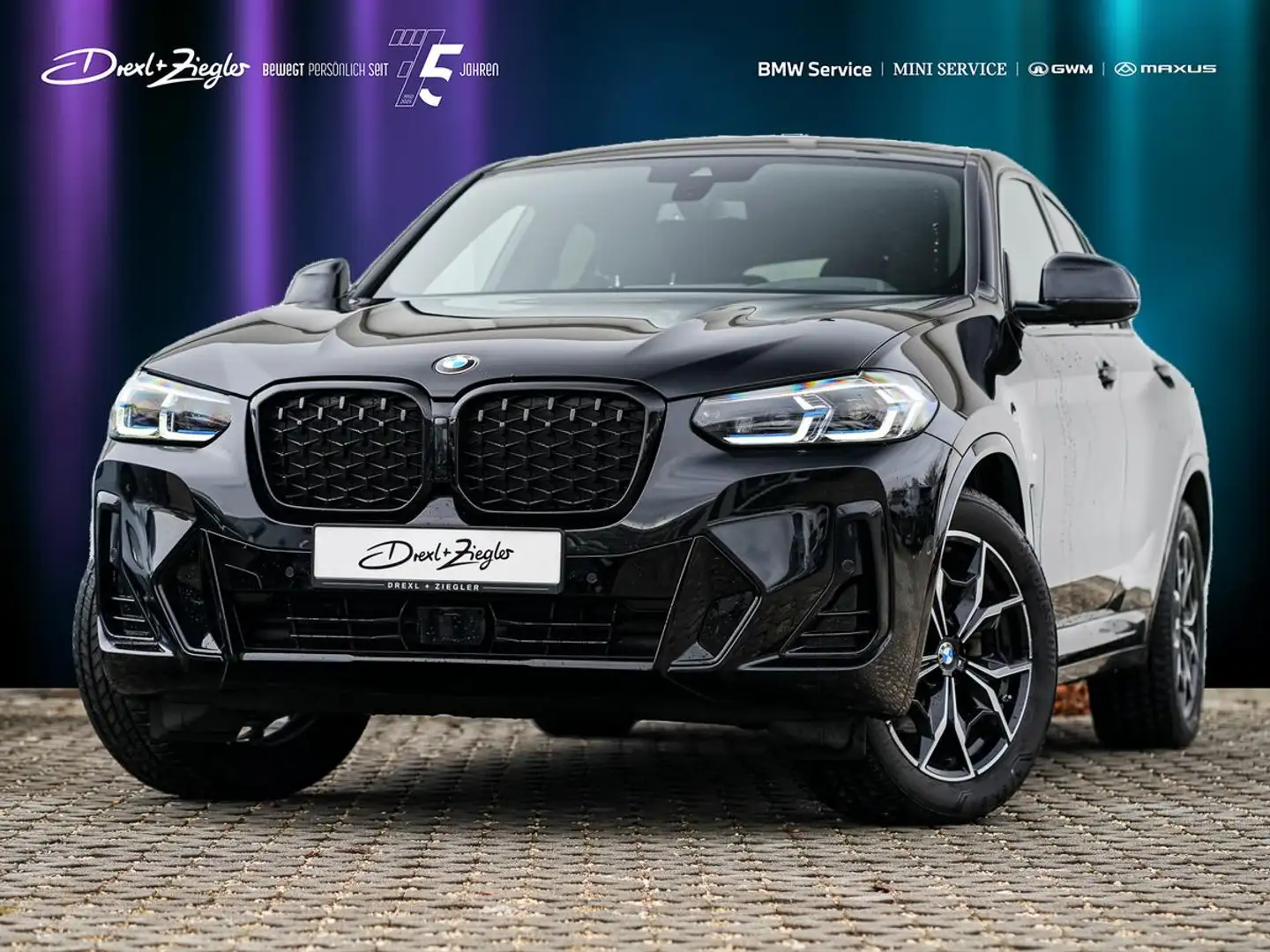 BMW X4 xDrive20i M-Sport AHK PANO ACC KoZg HuD Laser Schwarz - 1