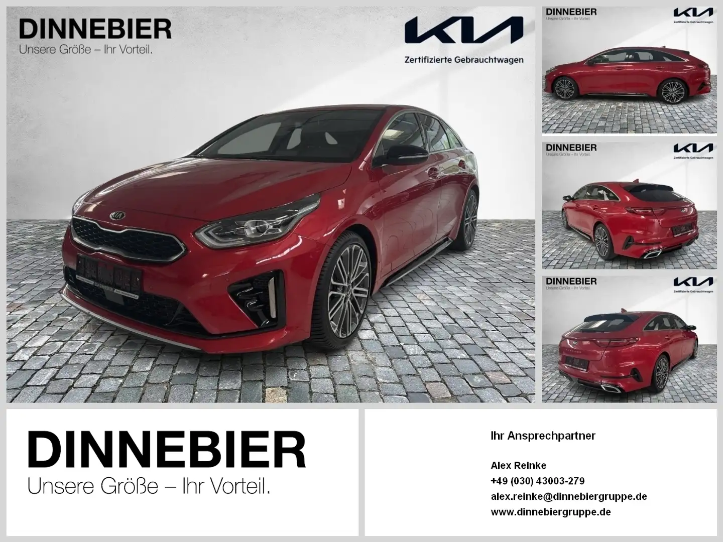 Kia ProCeed / pro_cee'd PROCEED 1.4T DCT7 GTL NAV LED TEC 18Z 4xSHZ elSitz Rot - 1