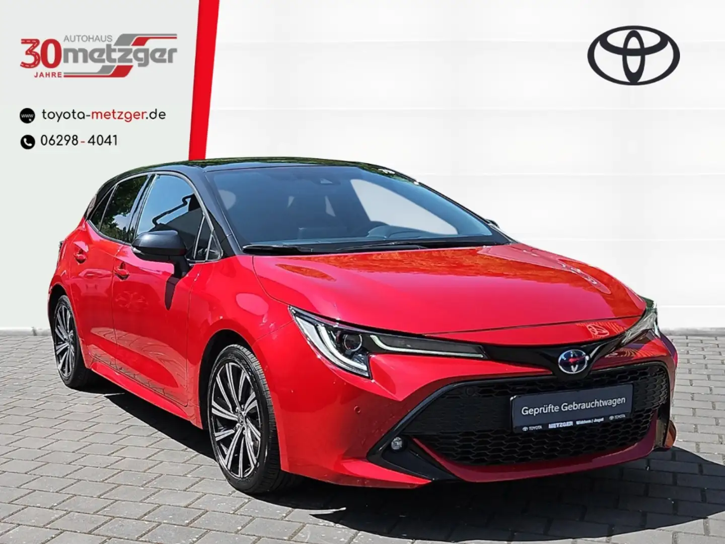 Toyota Corolla 2.0 Hybrid Team D +Navi +LED +Apple CarPlay/Androi Rojo - 1