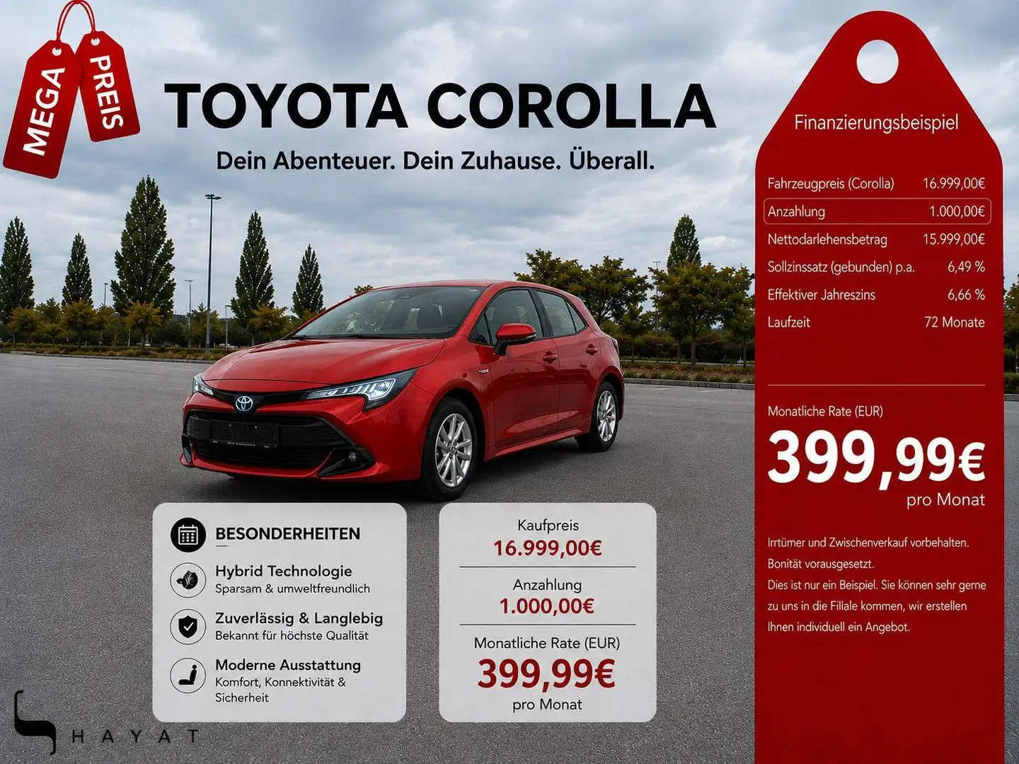 Toyota Corolla Hybrid Basis Rot - 1