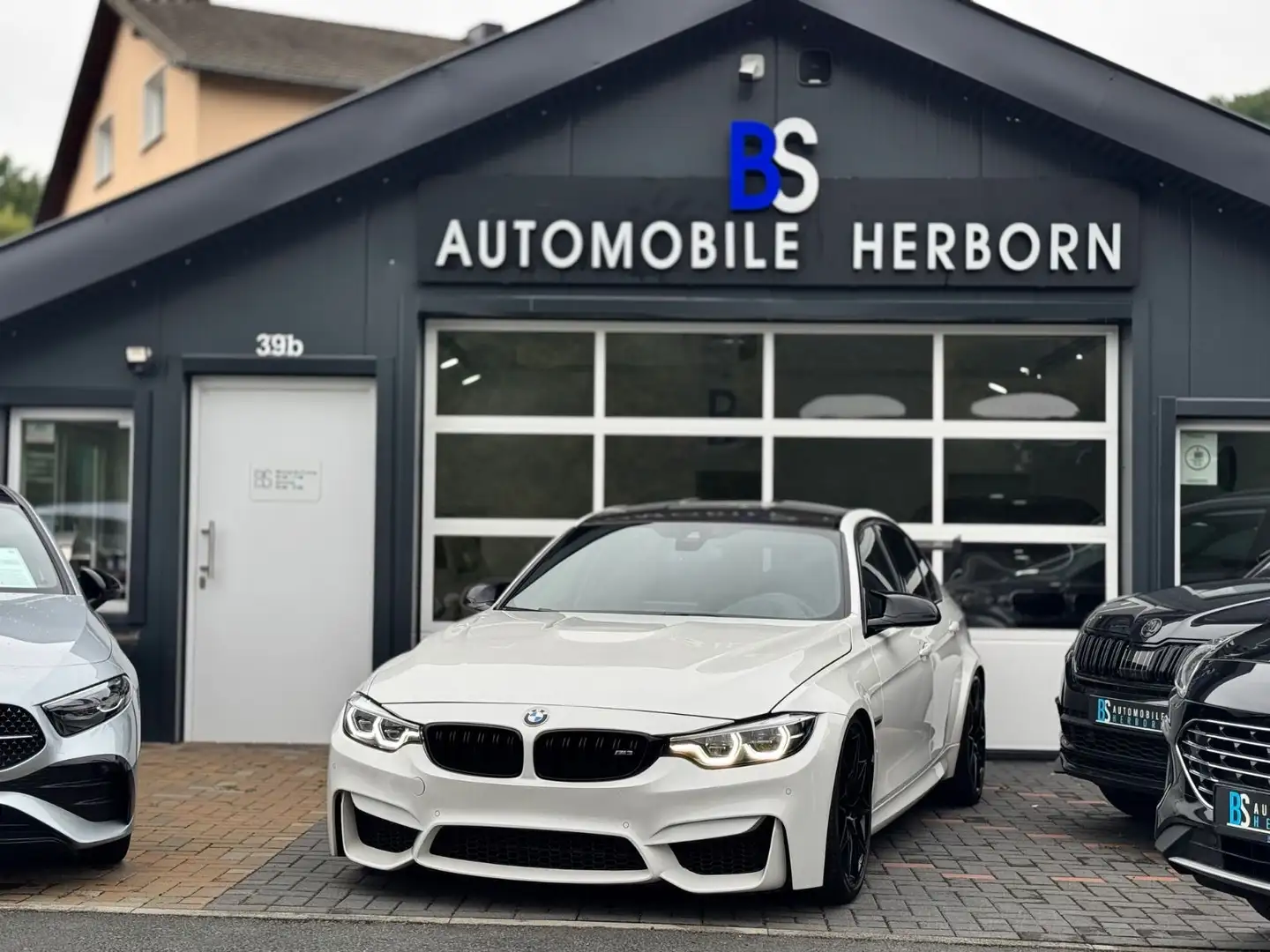 BMW M3 Limousine/Carbon/HUD/Memory/HK/Aero/Deutsch Weiß - 1